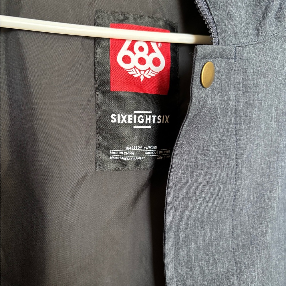 686 Men's Dark Gray Shell Jacket - image 3